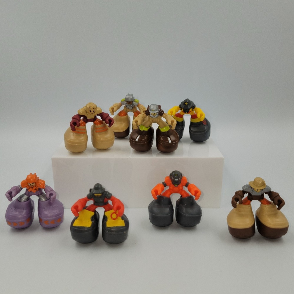 Vtg LOT OF 8 Mattel Matchbox Big Boots Action Figures - 2012 Y2k